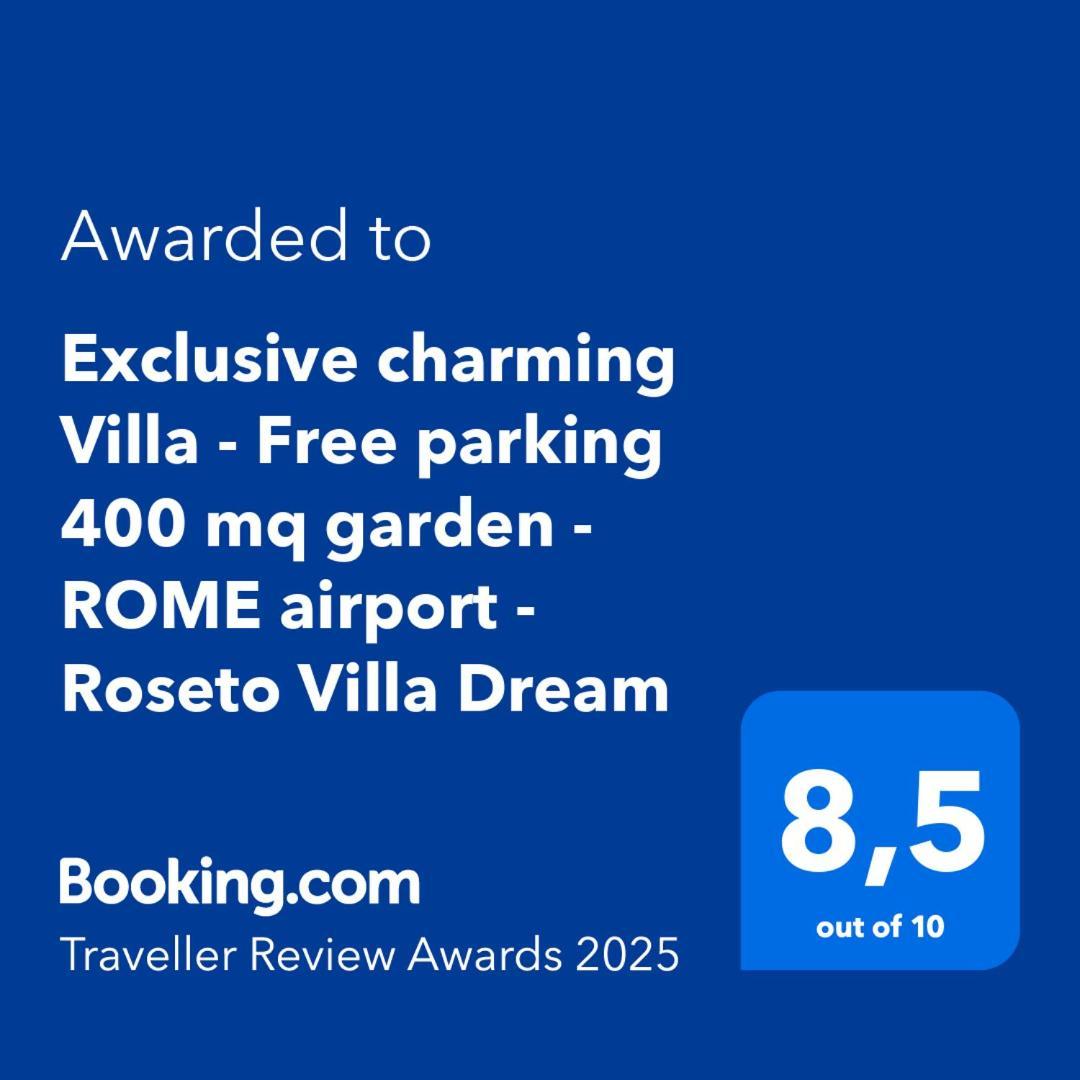 Exclusive Charming Villa - Free Parking 400 Mq Garden - Rome Airport - Roseto Villa Dream Fregenae Dış mekan fotoğraf