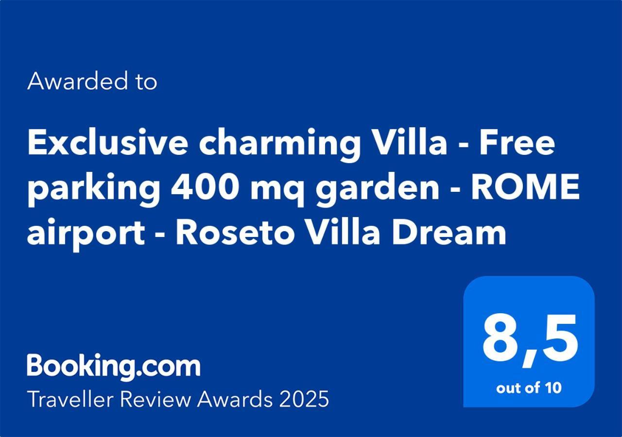 Exclusive Charming Villa - Free Parking 400 Mq Garden - Rome Airport - Roseto Villa Dream Fregenae Dış mekan fotoğraf